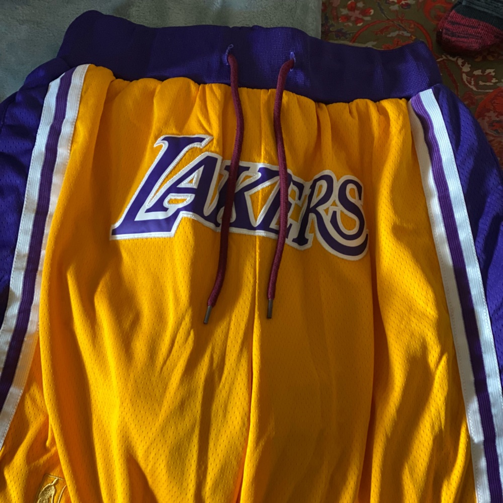 Men’s Lakers basketball shorts